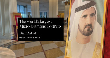 DiamArt at Palazzo Versace Dubai with the world's largest micro diamond portraits